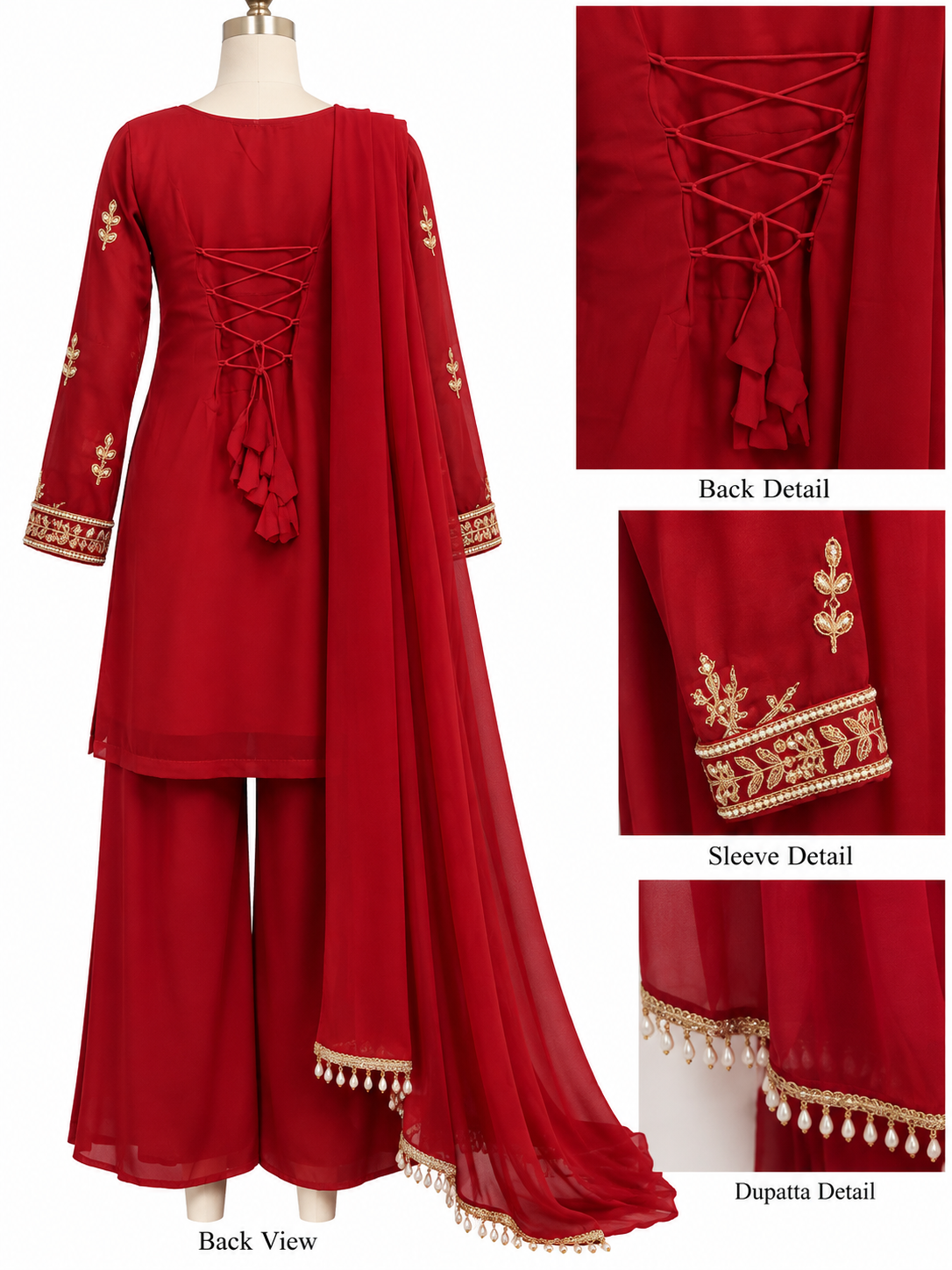 90's kurthi 3 piece set hand worked design