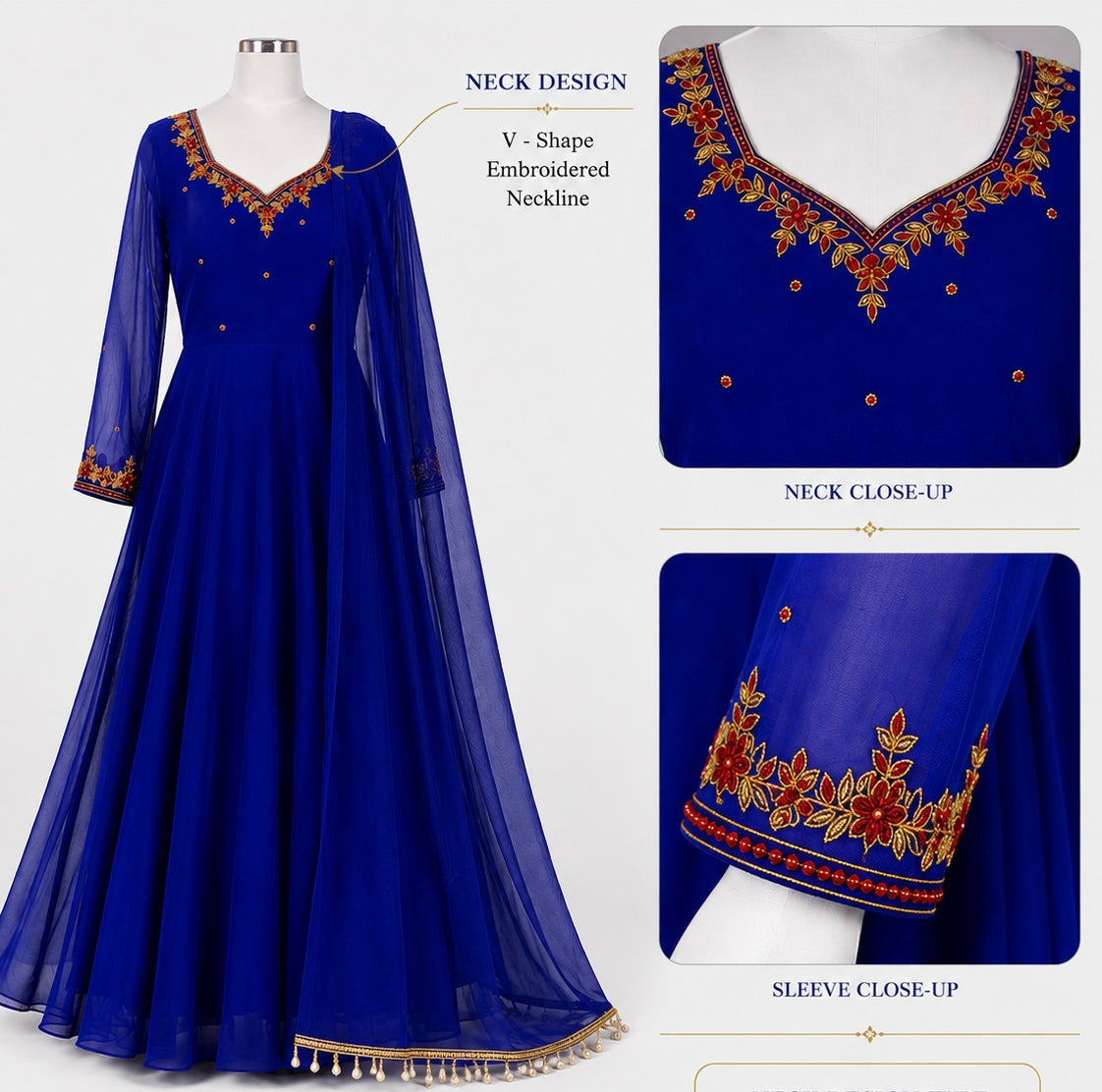 Anarkali set- Handworked design