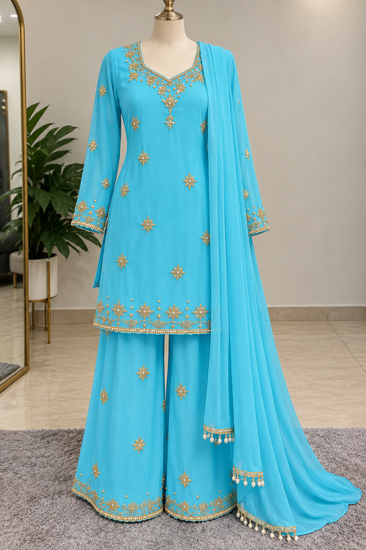 90's Kurthi set - Handworked design