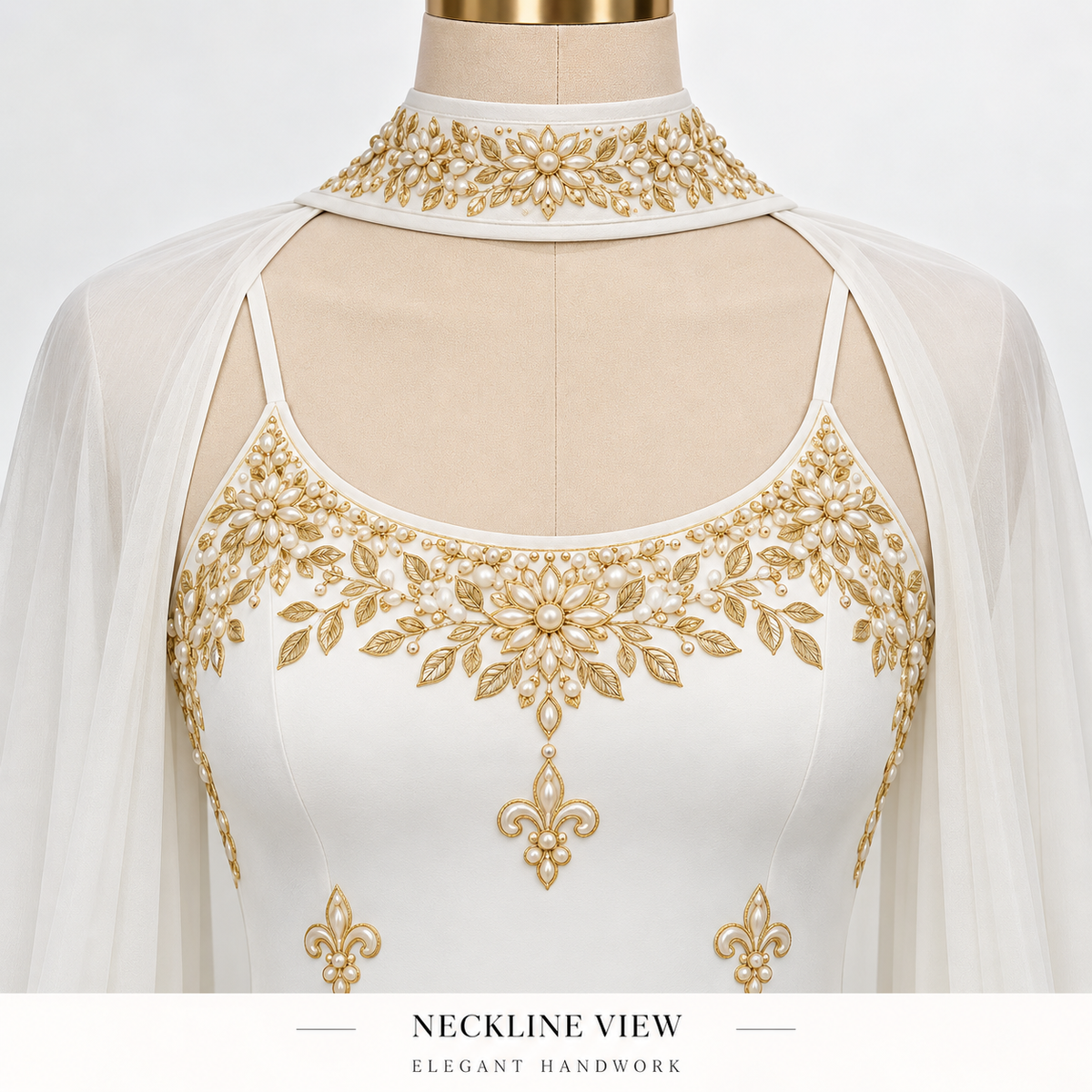 90's designed sleeve less sarara hand worked design